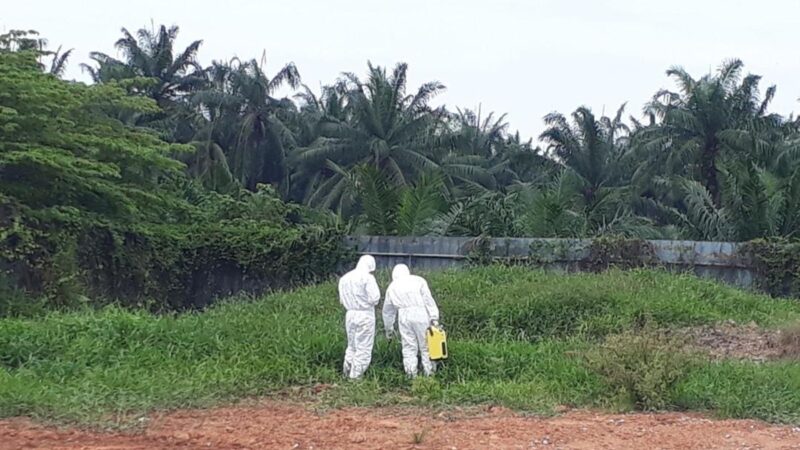 Aktiviti tanam sisa toksik dikesan di Lukut