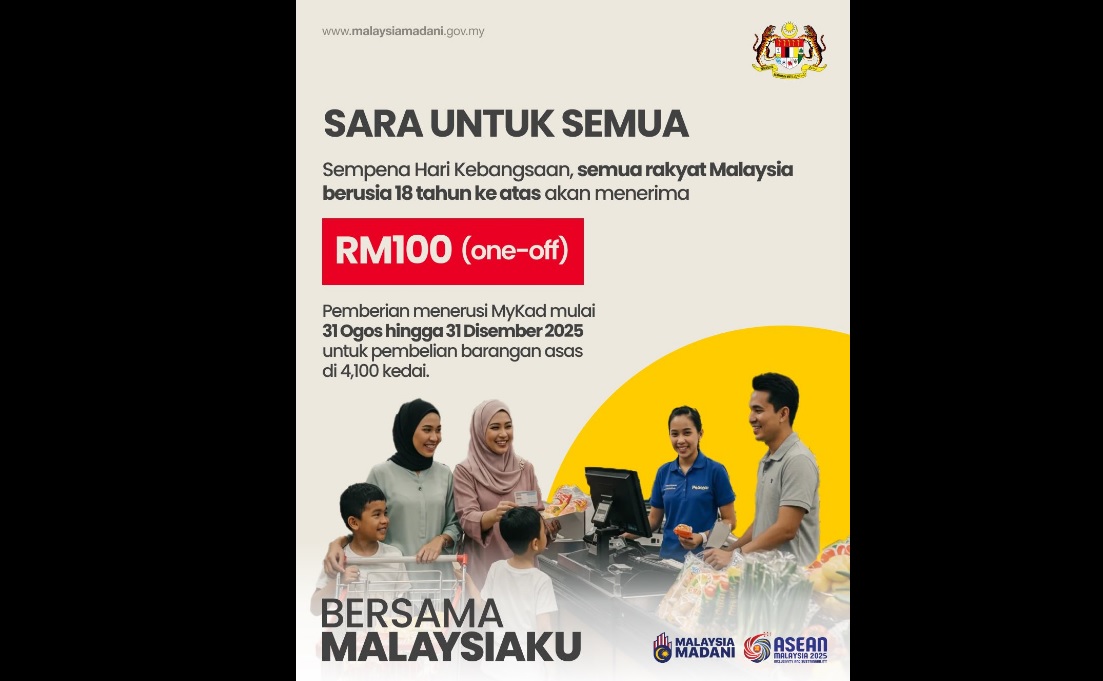 Rakyat Malaysia dewasa terima RM100, boleh dibelanja di pasar raya terpilih – PM Anwar