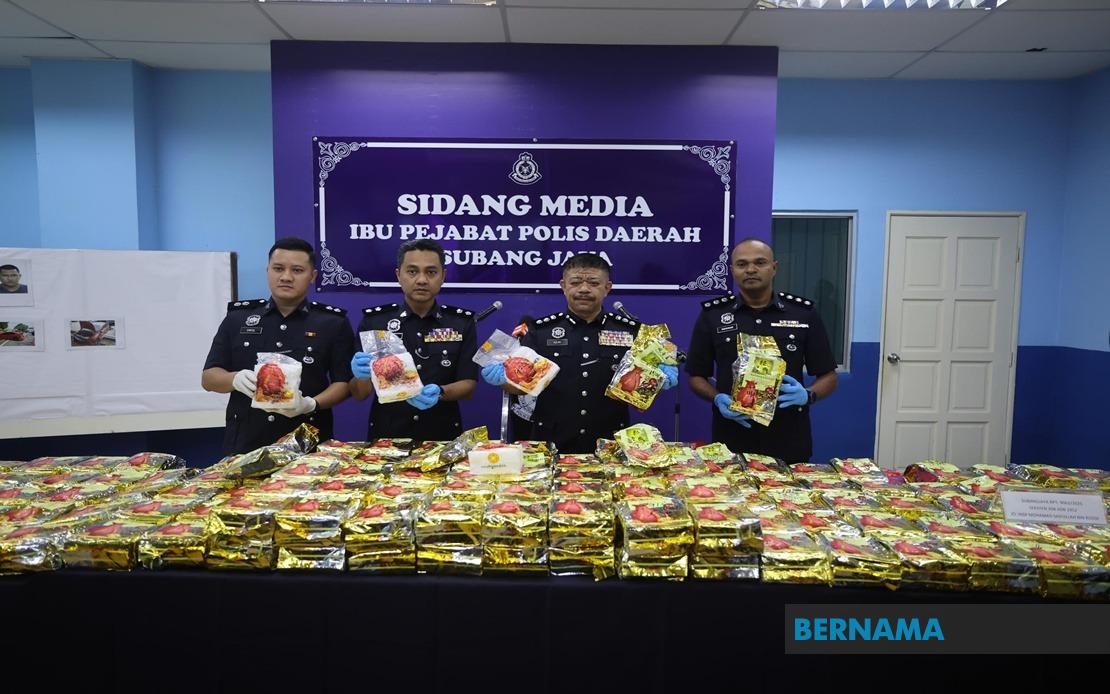 Polis rampas dadah bernilai RM7 Juta dalam kereta terlibat kemalangan di Subang Jaya 