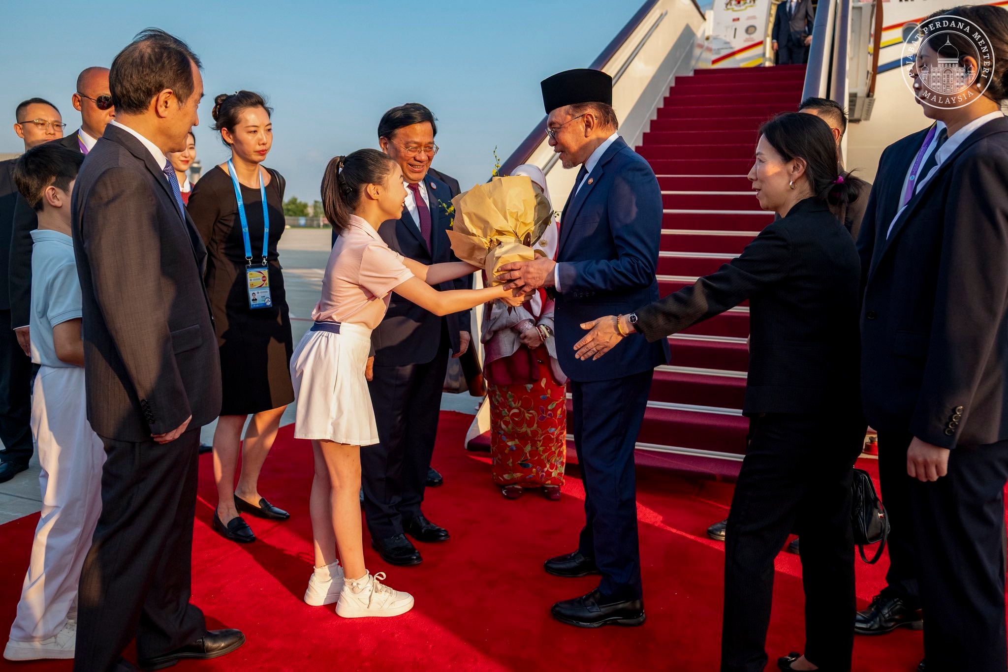 Anwar tiba di Tianjin, sertai Sidang Kemuncak SCO atas jemputan Xi Jinping