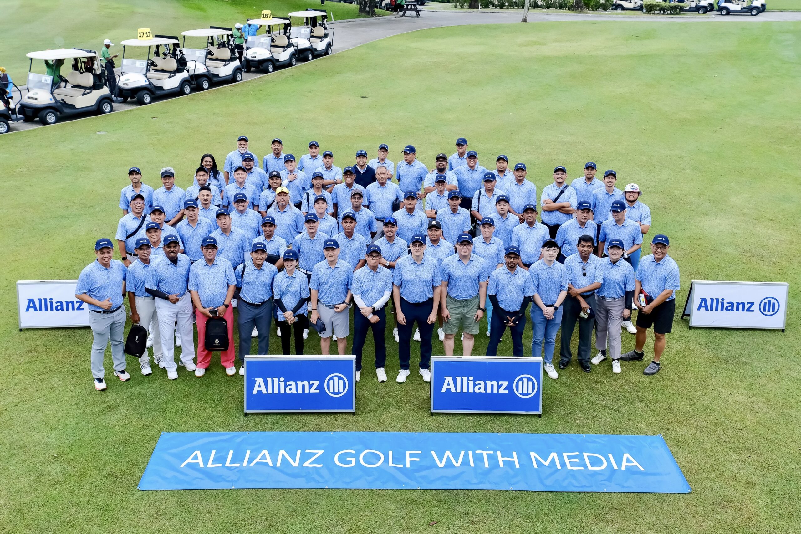 Allianz rai media dengan kejohanan golf tahunan, wakil Al Jazeera muncul juara