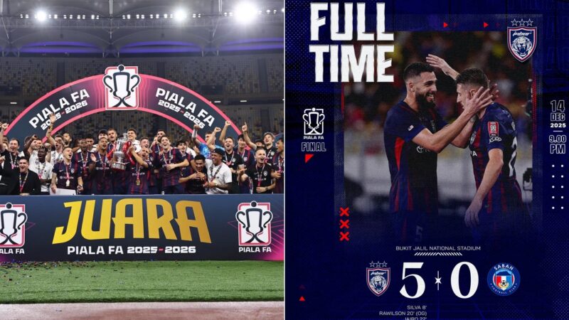 JDT menang Piala FA, Johor isytihar cuti peristiwa esok