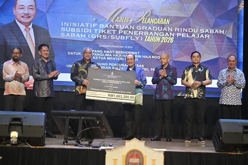 2,772 pelajar UPSI terima bantuan tunai GRS/SUBFLY Kerajaan Sabah