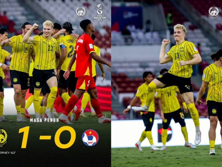 Tierney jadi wira, Harimau Malaya tumbangkan Vietnam selepas 12 tahun menanti!